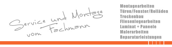 Innenausbau - Service - Montage